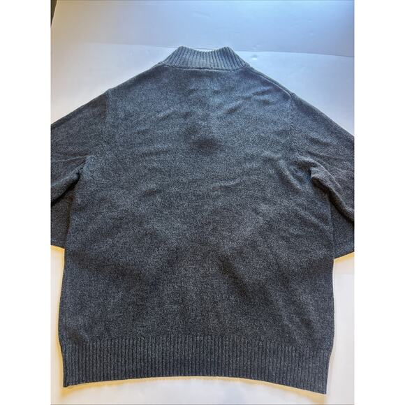 Urban Pipeline Men's XL Heather Grey Mock Neck Sweater Button/zipper - Picture 7 of 8